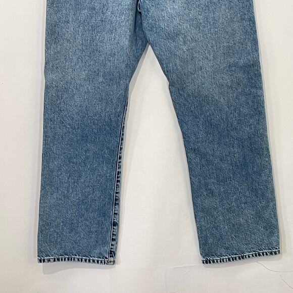 American Eagle Jeans Mens 32x30 Light Blue Wash Bootcut Stretch Baggy Y2K - Picture 7 of 9